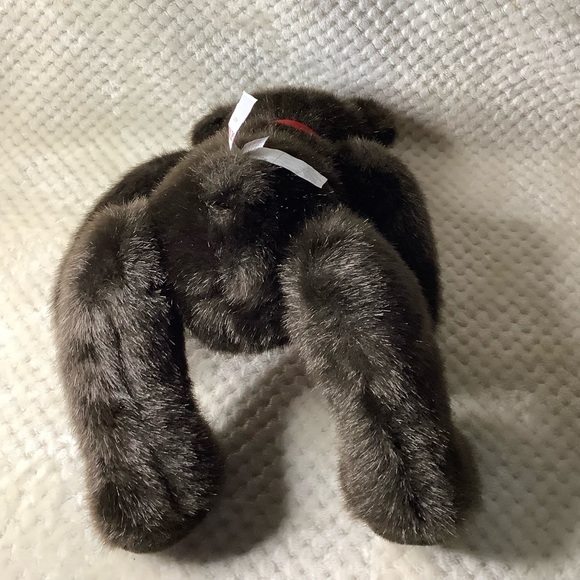 GUND Dark Brown Plush Bear 43213 Stuffed Animal w Red Bow - Picture 16 of 16